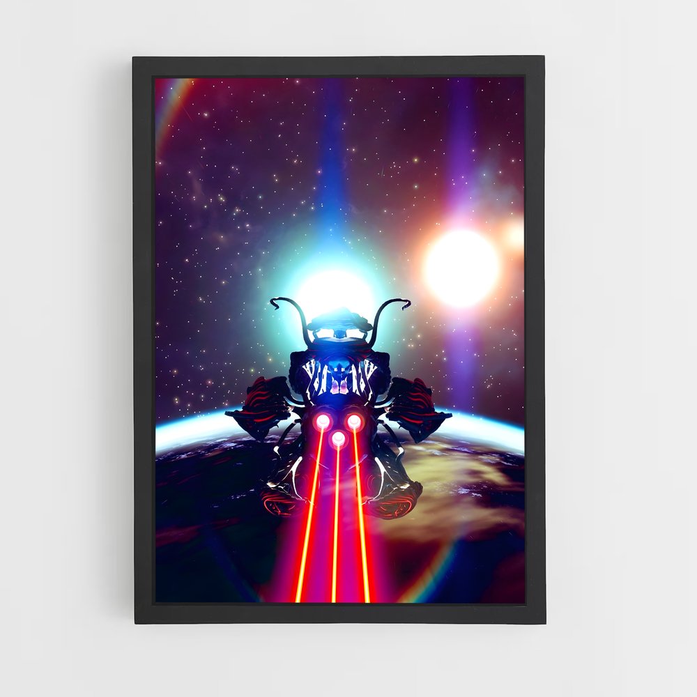 Poster Vaisseau Stellaire – affiche No man sky (vue 2)